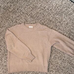By Together Taupe Crew Neck Sweater